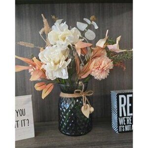 New Faux Flowers in Vase,Artificial Flowers in Vase,Table Centerpieces